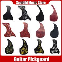 Pickguard กีตาร์สไตล์ลายหยดน้ำกันรอยขีดข่วนแผ้นสำหรับ40 "41" สีดำกีตาร์โปร่ง