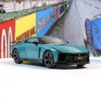 Nissan Gtr โมเดลจำลองวันครบรอบ50Th รถเหล็กหล่อขนาด1:64ของเล่นโมเดลโลหะแบบคงที่สำหรับเด็กผู้ชายของขวัญในวันหยุด