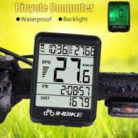 【Ready Stock】♝✚✐ D44 MTB INBIKE IN321 Waterproof Bicycle Speedometer with Green Backlight Wireless