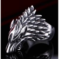 Fashion Retro Jewelry Game of Thrones Wolf Ring Punk Hip Hop Motorcycle Ring