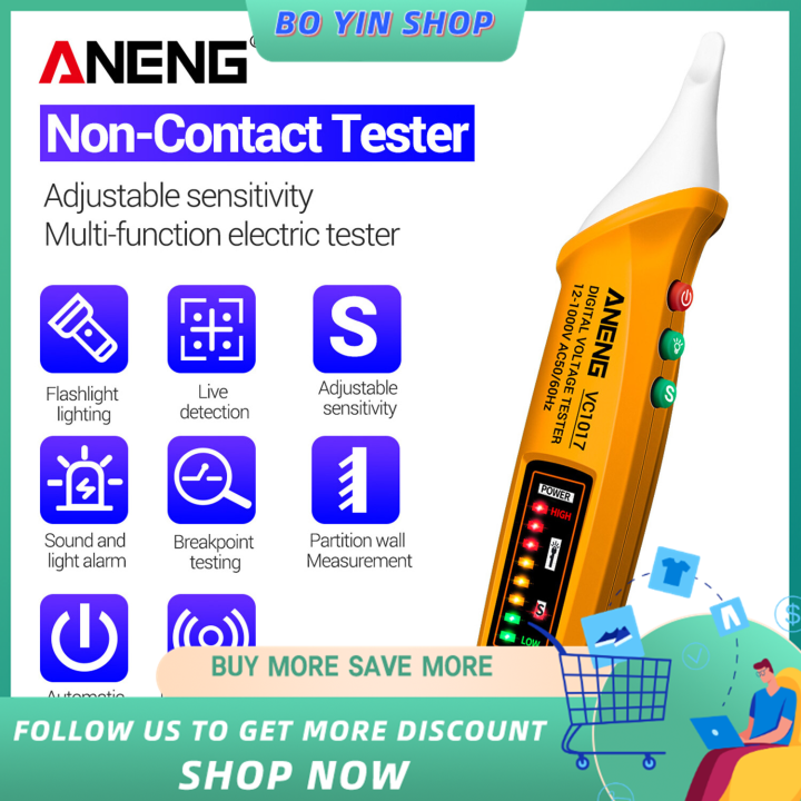 BO YIN ANENG VC1017 AC Voltage Detector Circuit Tester Pentype Voltage
