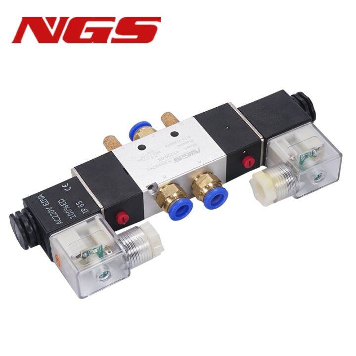 4v220-08-5ทาง2ตำแหน่ง1-4-วาล์วขดลวดนิวเมติกอากาศ-dc12v-ac220v-ac110v-dc24v-ขนาด4มม-6มม-8มม-10มม-12มม