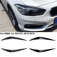 2Pcs ABS Gloss Evil ไฟหน้าคิ้วเปลือกตาสำหรับ BMW 1er F20 F21 Facelift 116i 118i 125i M135i M140i 2015-2019อุปกรณ์เสริม