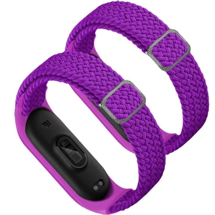 lz-adjustable-nylon-strap-for-xiaomi-mi-band-7-6-5-elastic-woven-fabric-replacement-bracelet-strap-for-mi-band-4-comfortable-band