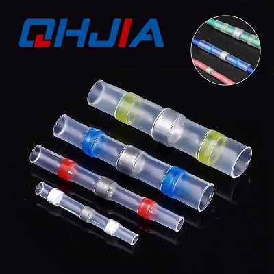 【CC】◑☼✽  Shrinkable Tube Solder Wire Connectors 5/10/30/50PCS Awg22-18 Butt Bushing Electrical Splice Terminal