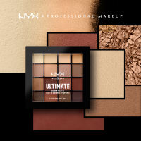 จัดส่งที่รวดเร็ว NYX Ultimate 16 Colors Eye Shadow Palette - 03 Warm Neturals สีฟักทอง สีเอิร์ ธ อายแชโดว์ไฮกลอส