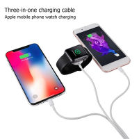 (HOT)3 In 1 Magnetic Wireless Charger สำหรับ Series 8 7 6 5 4 3 2 SE Ultra Applewatch สายชาร์จ USB 1.2M สำหรับ 14