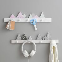 Home Decor Cartoon Wood Key Holder Clothes Storage Hook Wall Hanging Hanger Hooks Coat Hooks Rack Key Hanger Accessories Picture Hangers Hooks