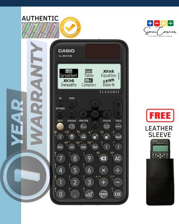 Casio Fx-991CW | FREE LEATHER SLEEVE | Lazada PH