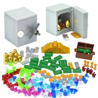 Moc Treasure Box Coin Diamond Ore Gold Silver Cash Money Set Accessories Kids Toys For Children Leduo City Building Blocks