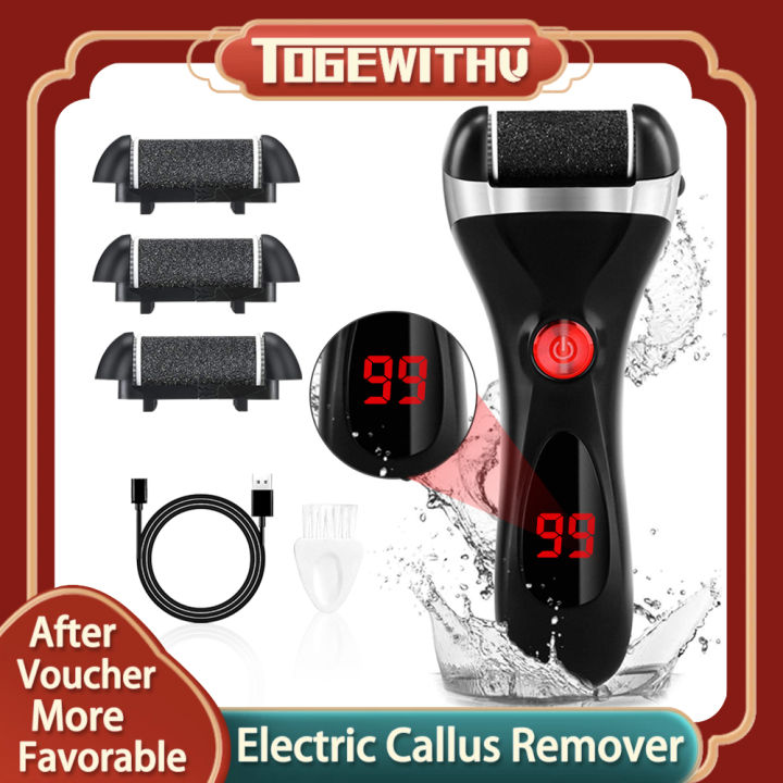 Electric Foot Callus Remover Set, With Vacuum Rechargeable Foot Scrubber,  Dead Skin Remover, Foot File Pedicure Kit Tools