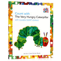 Hungry caterpillar series count English original picture book count with the very hungry caterpillar childrens mathematics early education enlightenment cognition picture book interesting Sticker Book grandpa Carl