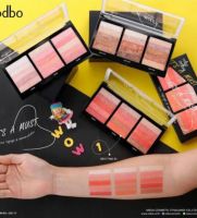 ⚡FLASH SALE⚡♡พร้อมส่ง Odbo It A Must Love Highlight X Shimmer Oalette OD-117บลัชออน15สี ของแท้100%