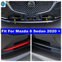 Car Front Bumper Under Foglight Cover Trim Fog Lights Lamps Decoration Strip For Mazda 6 Atenza Sedan 2020 2021 2022 Accessories