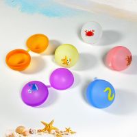 Absorbent Ball Silicone Pool Beach Play Toy Cartoon Creative Water Balloons Cute Summer Water Bomb Favors Kids Water Fight Games