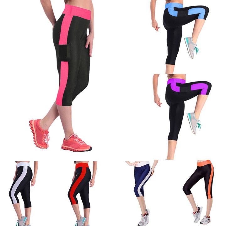 3/4 Yoga Pants Women Calf-length Pants Capri Pant Sport Leggings