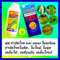 ชุด กำจัดโรคและแมลง ในทุเรียน คาร์เบนดาซิม ขนาด1 L+อะซีทามิพริด ขนาด1L ยาทุเรียน โรคใบติด ใบไหม้ ราแป้ง เพลี้ยไฟ เพลี้ยแป้ง เพลี้ยไก่แจ้