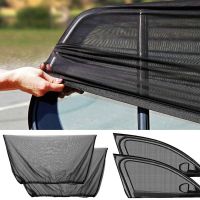 【LZ】 Window Shades For Car 2 Pack Flexible Elastic Mesh Material Car Window Sun Shade Cover Breathable Automobile Mesh Curtain Cover