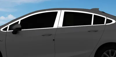 รถภายใต้หน้าต่างล่างเส้นล่างจัดแต่งทรงผมตัดสติ๊กเกอร์ปกคลุมสำหรับ2008-2014เชฟโรเลต Chevy CRUZE J300ซีดาน