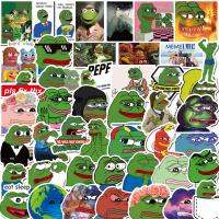 สติ๊กเกอร์กราฟฟิตี PEPE กบที่น่าสนใจ10/30/50ชิ้น/แพ็คสำหรับเป็นของขวัญหมวกกันน็อกสเก็ตบอร์ดรถคอมพิวเตอร์โน๊ตบุ๊คของเล่นเด็ก