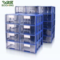 ▼✹✟ WBBOOMING Plastic Small Parts Storage Boxes Rectangle Storage Box Parts Storage Box Container Office Staff Storage Boxes