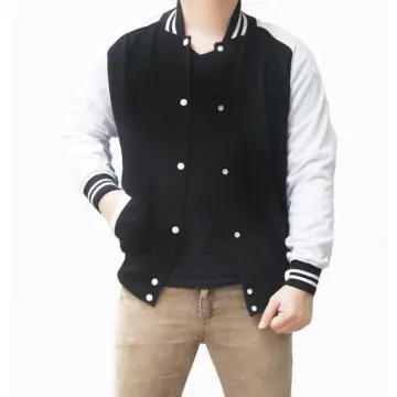 White on sale varsity sweater