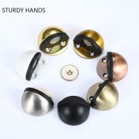 Non Punching Stainless Steel Magnetic Door Stopper Floor Mounted Anti-bump Door Stop Home Improvement Hardware Accessories Door Hardware Locks