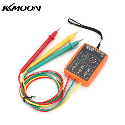 KKmoon เครื่องทดสอบการหมุน3เฟส SM852B,เครื่องตรวจจับลำดับเฟสกริ่ง LED แสดงเฟส