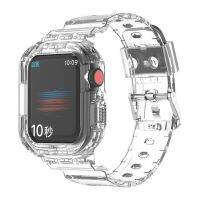 วัสดุ TPU สายนาฬิกาแบบ2อิน1และเคสสำหรับ IWatch Serise 7 40มม. 41มม. 44มม. 45มม. สำหรับนาฬิกา Apple 3 4 5 6