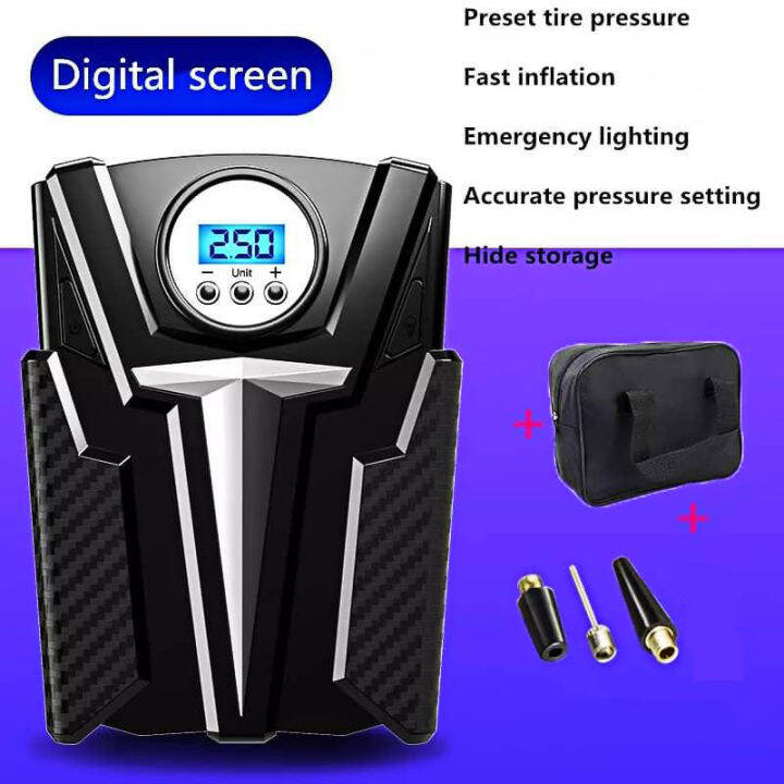 Air Pump Car Portable Digital Display Lazada