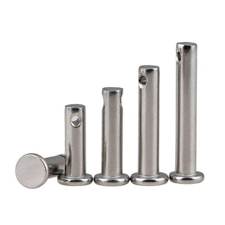 locating-pins-shaft-m3-m4-m5-m6-m8-m10-flat-head-cylindrical-dowel-pins-with-hole-304-a2-stainless-steel