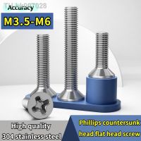 ▼✙❆  Accuracy Flat Head Screw 304 Stainless Steel Countersunk Head Screw Bolt Security Machine Screws AccessoriesM4 M5 M6 M3.5 Screws