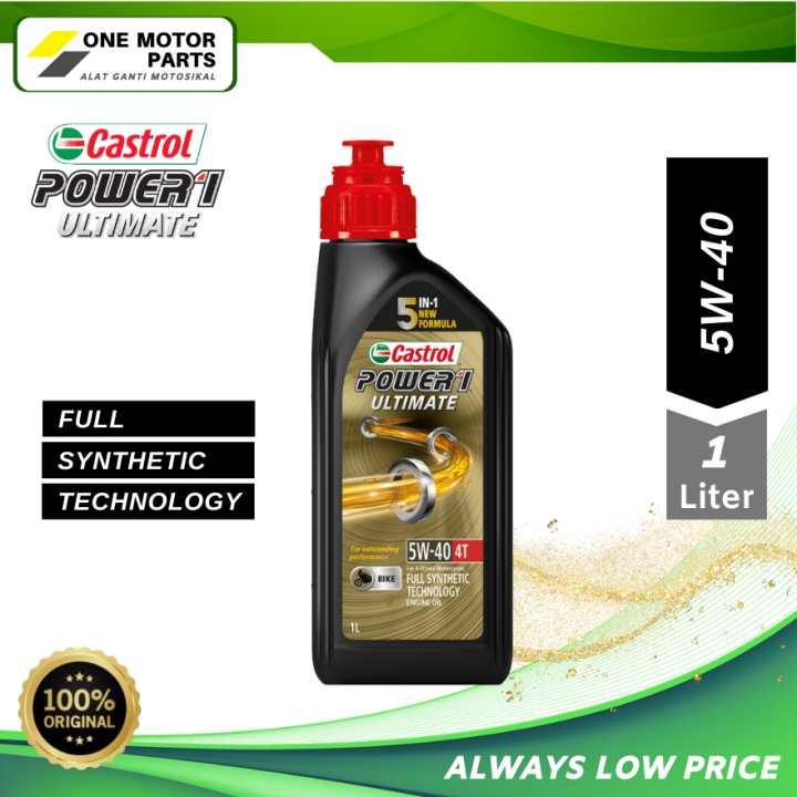 Full Synthetic Technology Castrol Power1 Ultimate 5w 40 4t Minyak