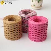 ❂✇❁ Jane เชือกถัก เป็นมิตรกับสิ่งแวดล้อม 200 ม. สําหรับตกแต่งบรรจุภัณฑ์ หมวก เบเกอรี่