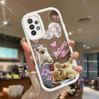 ปลอกสำหรับ Samsung A32 5G เคสฝาหลังมือถือกระจกรูปแมวน่ารัก4G A32แมวน่ารัก2023โทรศัพท์กันกระแทกรูปแบบใหม่ฝาครอบป้องกันกล้องคลุมทั้งหมดปลอกซิลิโคน