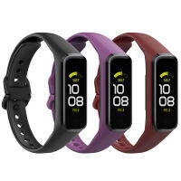 MoKo สายนาฬิกาข้อมือแพ็ค3ชิ้นใช้ได้กับ Samsung Galaxy Fit 2ทีบีอีนุ่มสายยืดกีฬาอะไหล่สำหรับ Samsung Fit 2สายรัด SM-R220สำหรับผู้หญิงผู้ชาย