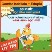 COMBO Babilala EDUPIA trọn đời 3 cấp Tiếng anh online chất lượng cao