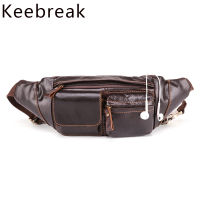 100 Genuine Leather Waist Bag Fanny Pack Small Sling Chest Bag Cross Body One Shoulder Bag Husband Man Belt Pouch Pocket Pusssy