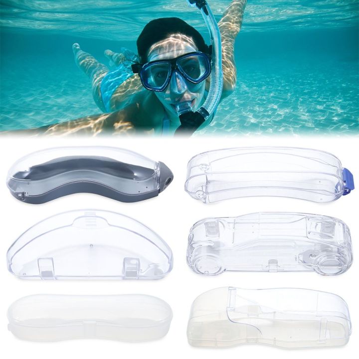 zhuwnana-การป้องกัน-กล่องบรรจุ-โปร่งใส-พลาสติกครับ-ป้องกันหมอก-เคสแว่นตา-กล่องแว่นตา-ชุดว่ายน้ำ