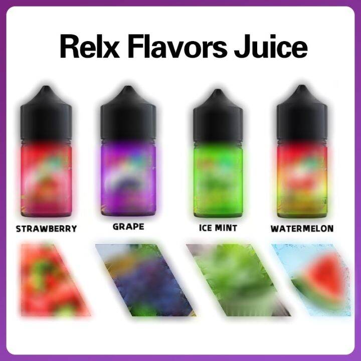 RELX YOOZ Vape Flavor Salt Nic Vapepax Juice 30ml 30MG Refill In Any