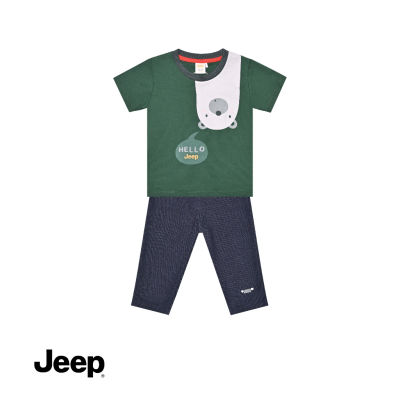 Jeep BABY BOY 2-IN-1 เสื้อยืด แขนสั้น และชุดขายาว สําหรับเด็ก 763441-760332 br