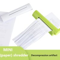 Mini Handheld Paper Shredder Portable Cutting Machine A6 Folding A4 Strip Cutting Home Office School Document Paper Shredder