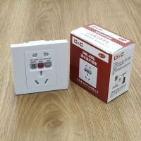 ต้นฉบับ [Fast delivery] Shanghai Delixi switch type 86 leakage protection socket 10A16A household high-power electric water heater air conditioner lightning protection high quality