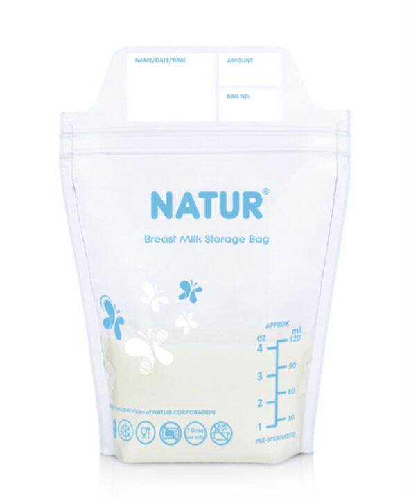 natur-เนเจอร์-ถุงเก็บน้ำนม-ขนาด8oz-100-ถุง-1กล่อง