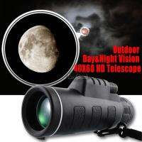 40X60 กล้องโทรทรรศน์ HD Mini Monocular สำหรับ Camping กลางแจ้งกล้องมองกลางคืนกลางแจ้งที่มีแสงน้อย Low-light night vision outdoor high-definition telescope(เข็มทิศ + คลิปกล้องโ