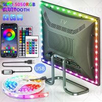 【LZ】 USB LED Strip Light Tape Bluetooth 5050 SMD 5V USB RGB Lights Flexible LED Lamp Tape Ribbon RGB Self-adhesive TV Desktop Diode