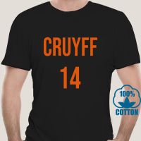 4182D O-neck Fashion Casual High Quality Print T Shirt Johan Cruyff Holland 14 Soccerite T-shirt  EHDU