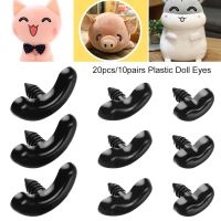 10pairs 17/24/30mm Plastic Safety Thread Eyes Crafts Dolls Puppet Accessories Stuffed Parts