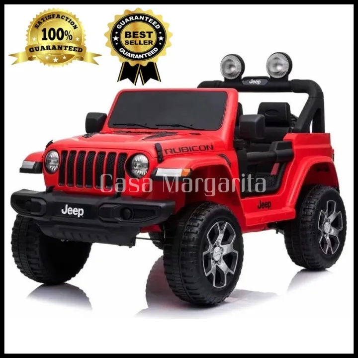 Licensed Jeep Rubicon 12V Two Seater Kids Ride on Licensed Jeep Rubicon 12V Two  Seater Kids