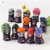 Buangifts 6ชิ้น/เซ็ต Gaara ตุ๊กตาขยับแขนขาได้ S Kakashi Sasuke ของเล่นสำหรับตกแต่งตุ๊กตาอนิเมะอะนิเมะตุ๊กตาขยับแขนขาได้